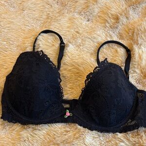 Betsy Johnson Black Lace Bra